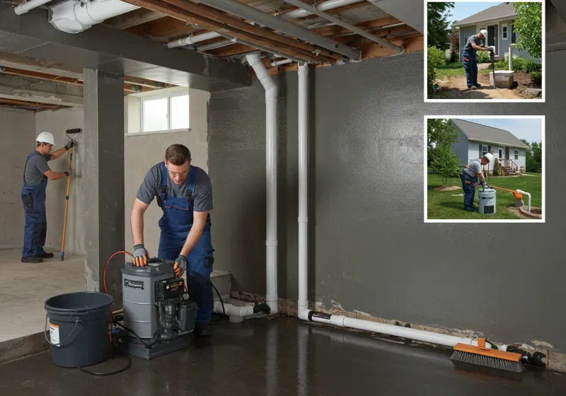 Basement Waterproofing and Flood Prevention process in New Summerfield, TX